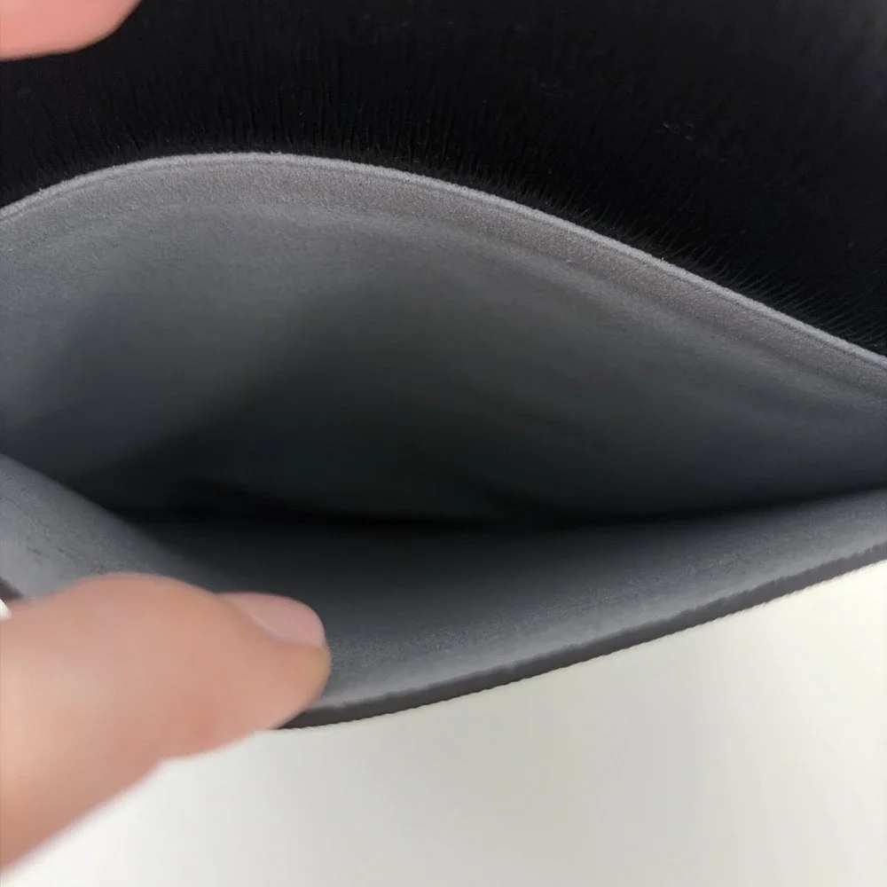 Senreve Clutch Leather Black Zebra Calf Hair Fits And iPad Or Small Laptop